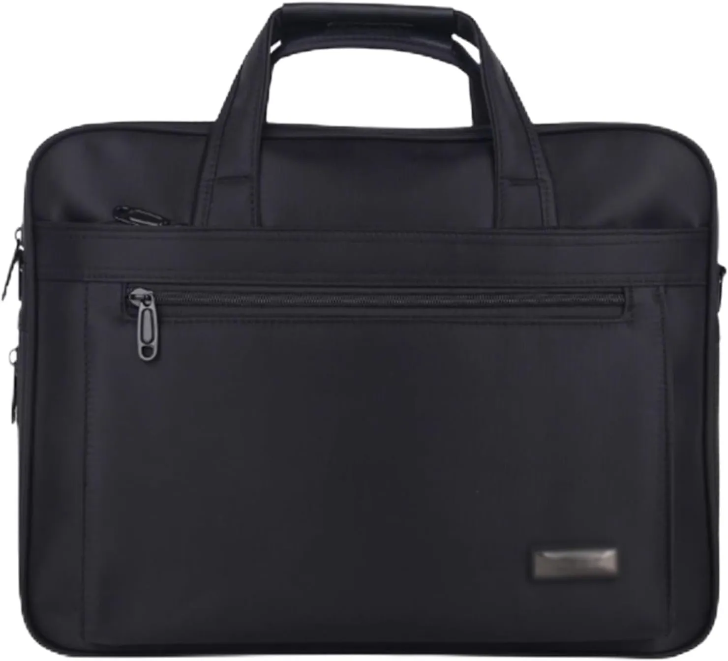 15.7in Laptop Briefcase, oxford fabric, Men Computer Satchel Bag, Water Resistant, Portable Work Bag w/Strap, for Business Office College Travel