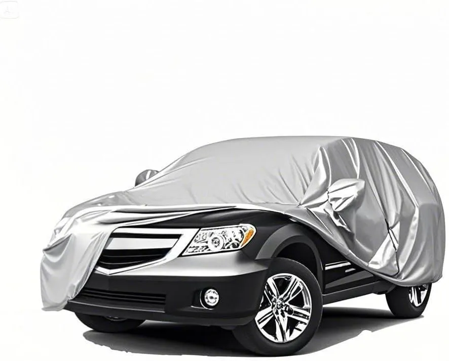 5-Layer All-Weather Waterproof Light-Weight Car Cover for Acura ZDX.Full Car Cover Outdoor Waterproof Sun Rain Snow Hail Protection,with a Free Storage Bag (Silver 2024)