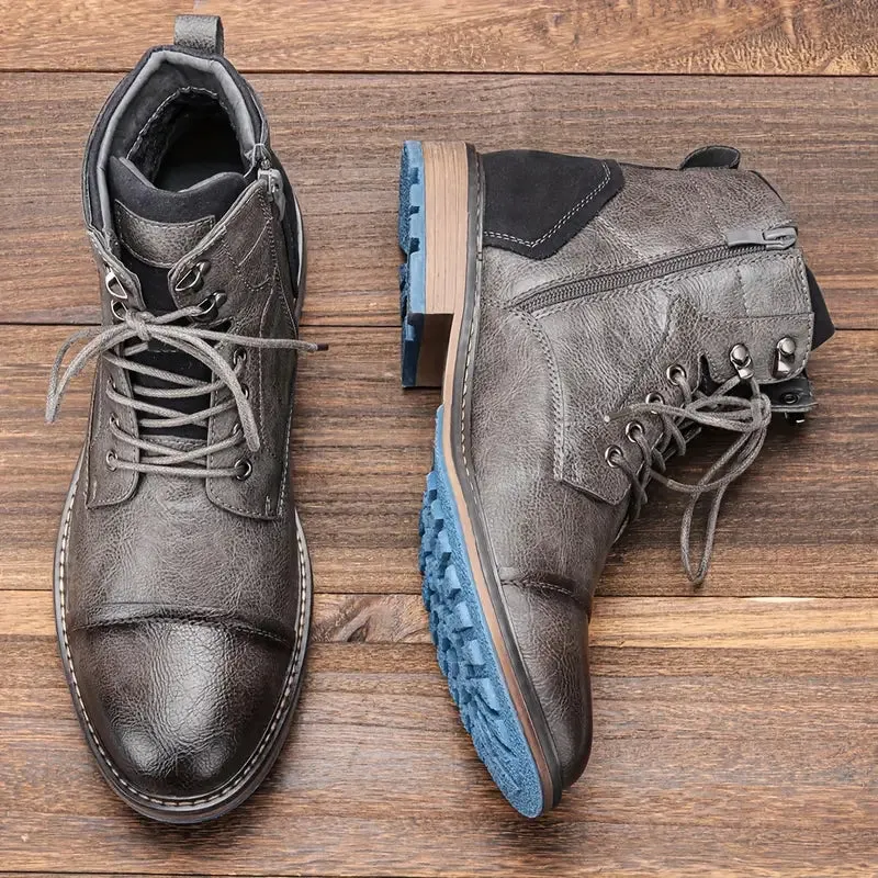 Aaron | Premium Leather Oxford Boots