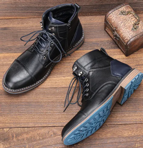 Aaron | Premium Leather Oxford Boots