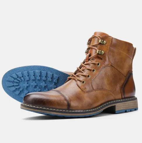 Aaron | Premium Leather Oxford Boots