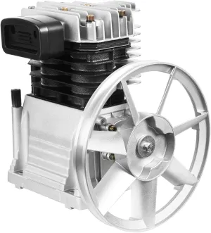 Air Compressor Pump Head, 3HP 2200W Twin Cylinder Air Compressor 250L/min Oil Lubricated Air Compressor Piston Pump for Automotive Industry, Pneumatic Tools