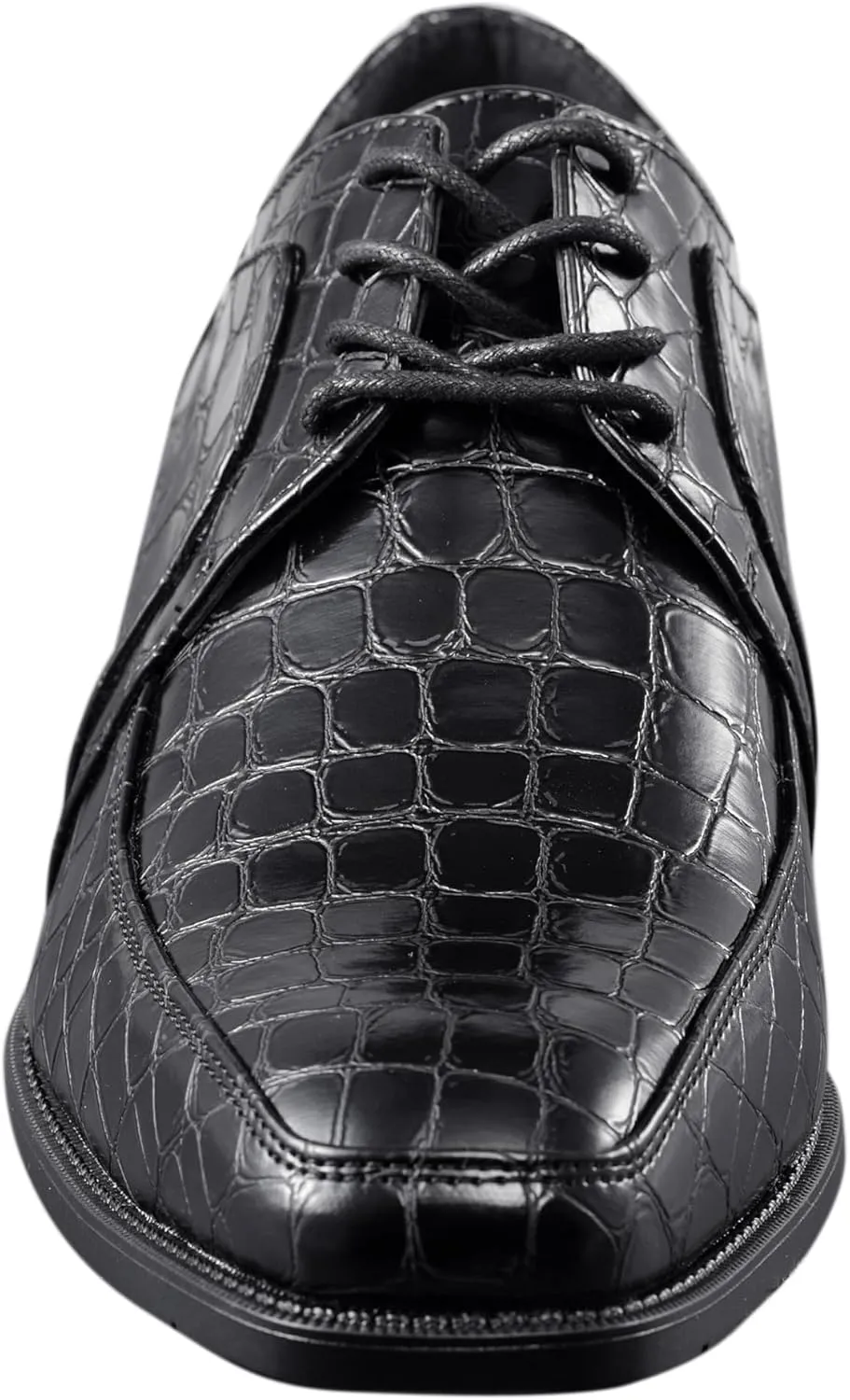 Amali Harvey Fashion Mens Dress Exotic Shoes Croco Lace up Oxford Formal Shoe for Men