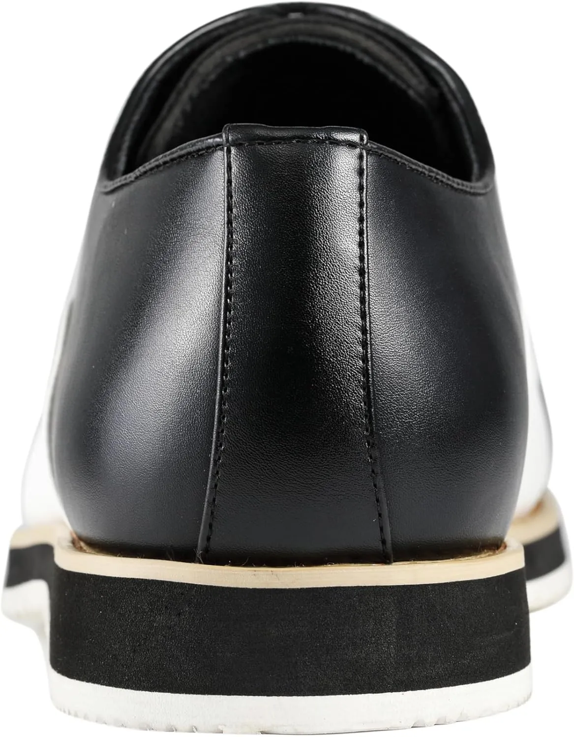 Amali Oxford Dress Shoes for Men with Textured Cap Toe, Men's Oxford Shoes Made from Premium PU Leather, Versatile Formal Footwear for All Occasions