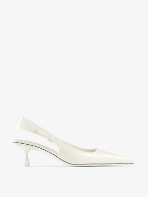 Amel 50 latte patent leather pumps