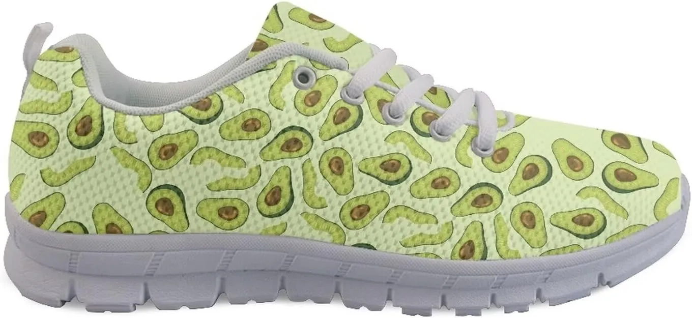 AmzPrint Women Mens Fashion Sneaker White Sole Cute Tennis Shoes for Women Black Casual Running Walking Shoes Size 6