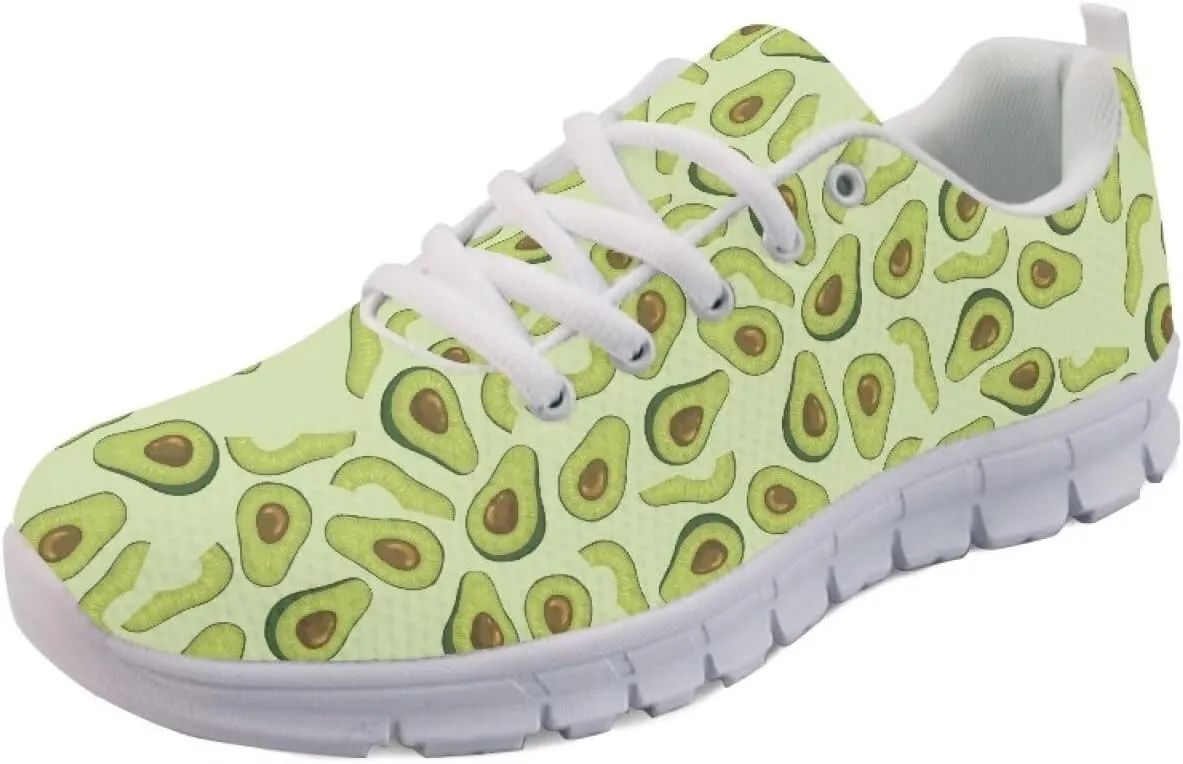 AmzPrint Women Mens Fashion Sneaker White Sole Cute Tennis Shoes for Women Black Casual Running Walking Shoes Size 6