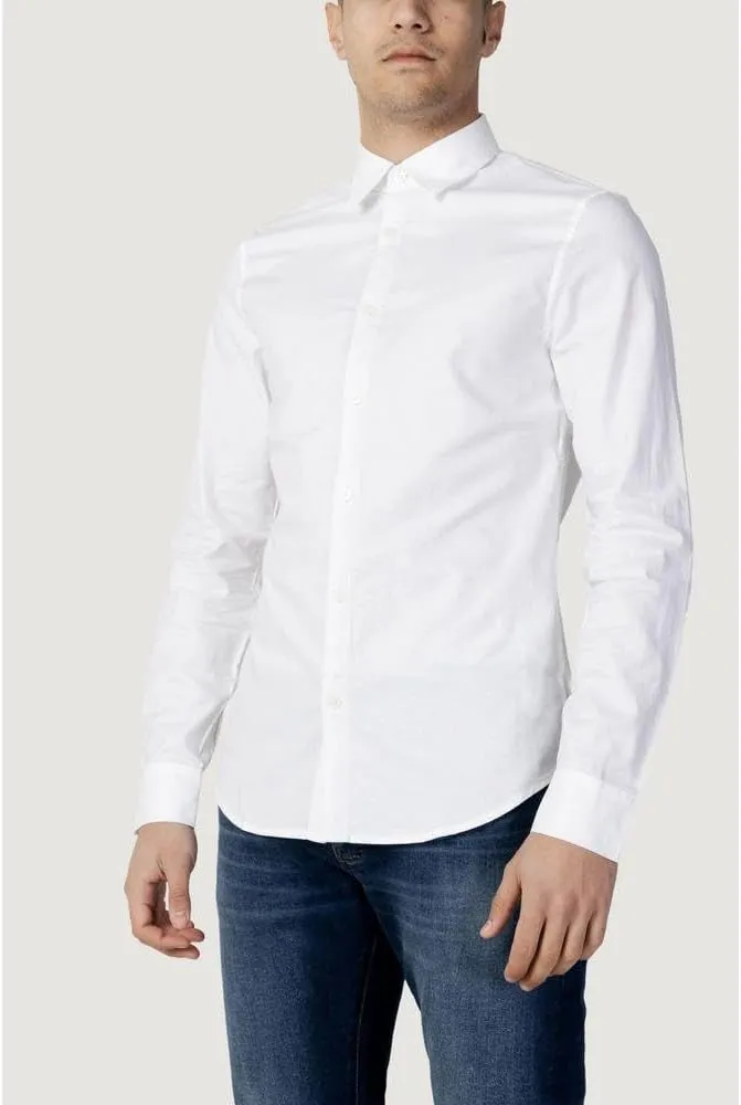 Armani Exchange Men's Slim Fit Oxford Button Up Shirt