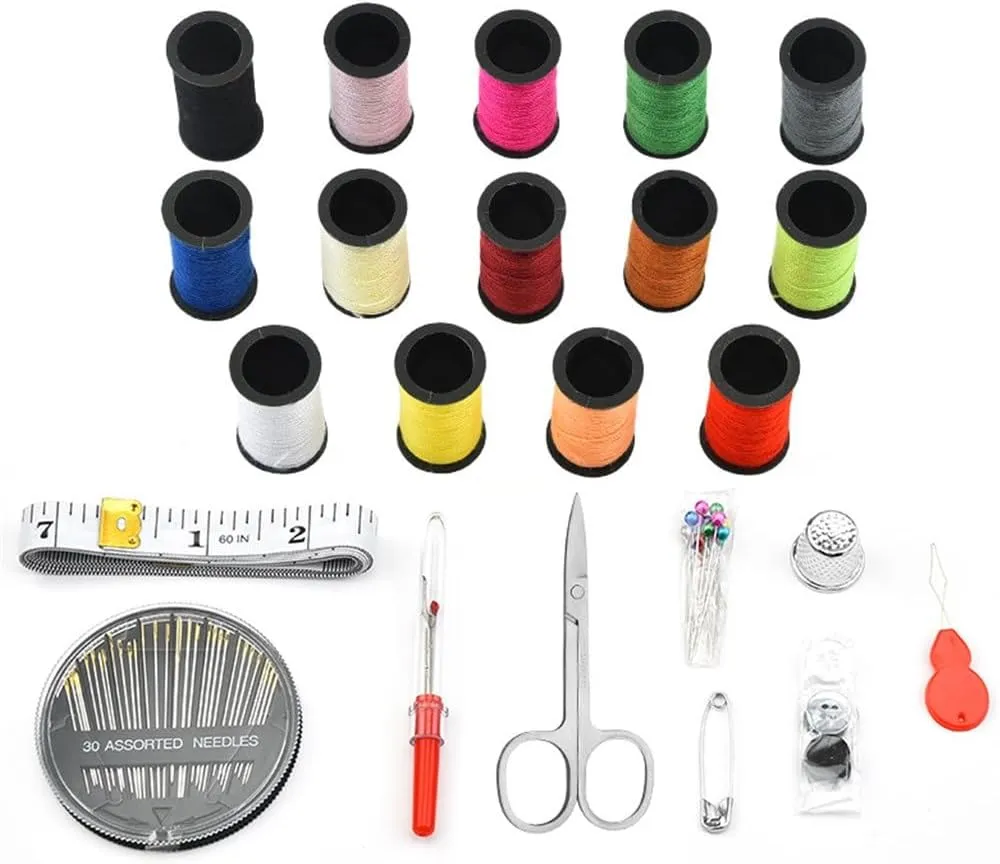ASWRTYJO Portable Home Sewing Bag Multifunctional Travel Sewing Kit 70 Pieces Set Sewing Repair Tools