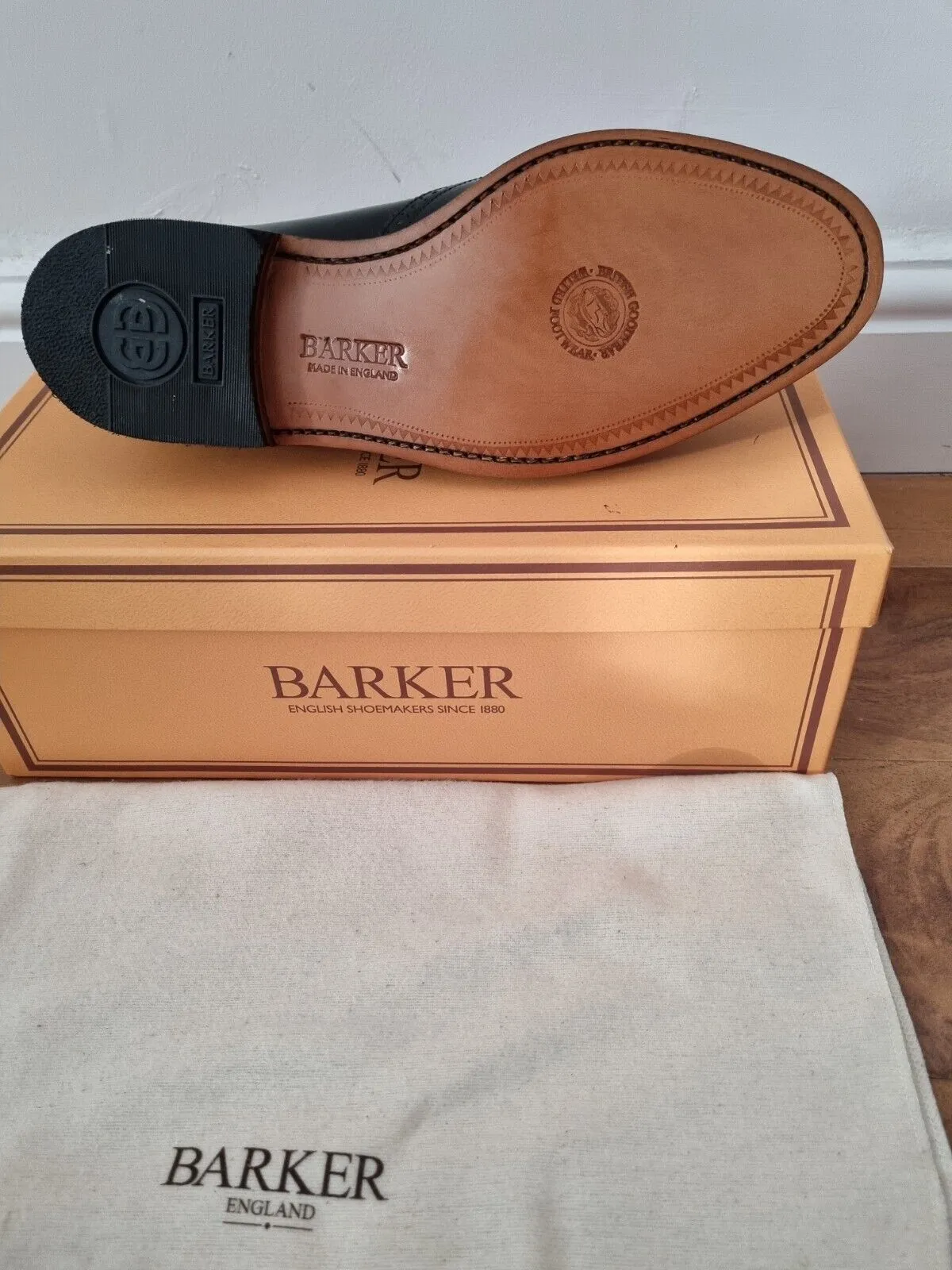 Barker - Clive - Hi-Shine Black Leather Loafer