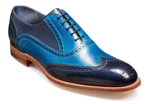 Barker Valiant - Navy/Blue Hand Painted - 8 F
