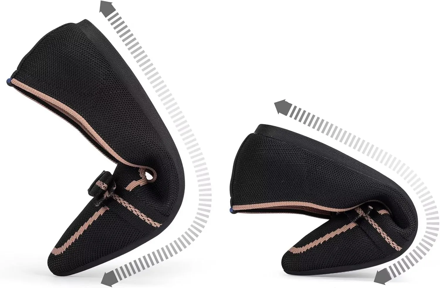 BEJINASH Women's Loafer Flats Casual Knit Fabric Lightweight Dressy Shoes Washable Elegant Pointed-Toe lace-up Bow Shoes Comfortable Ballet Shoes for Women Perfect for Daily