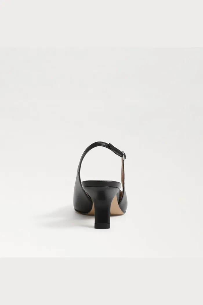 Bianka Slingback Pump - Black Leather