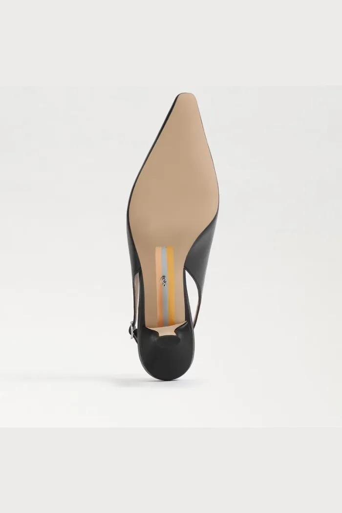 Bianka Slingback Pump - Black Leather