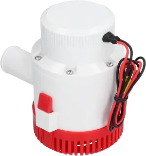 Bilge Pumps For Boats, Large Bilge Pump Automatic Bilge Pump Anti Shock Anti Submersible Pump For Drainage Provides Power (DC24V 3000GPH)