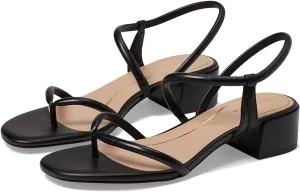 Black Thong Leather Personalized assistance Slip Calli Block Cole Haan Customer-first approach On Open Heeled Sandals Heel Toe