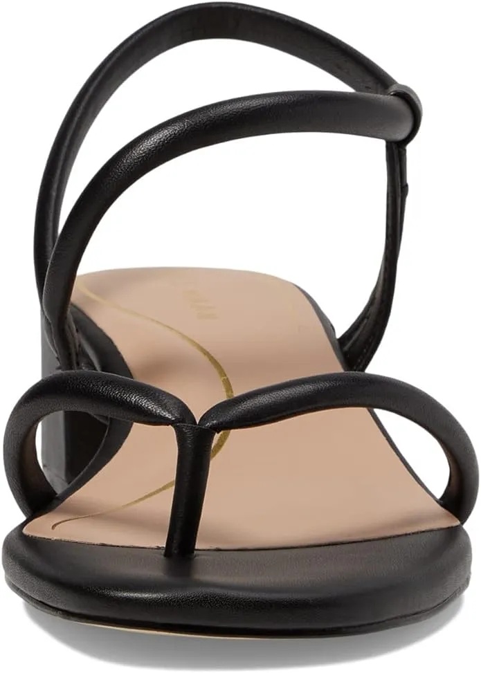 Black Thong Leather Personalized assistance Slip Calli Block Cole Haan Customer-first approach On Open Heeled Sandals Heel Toe