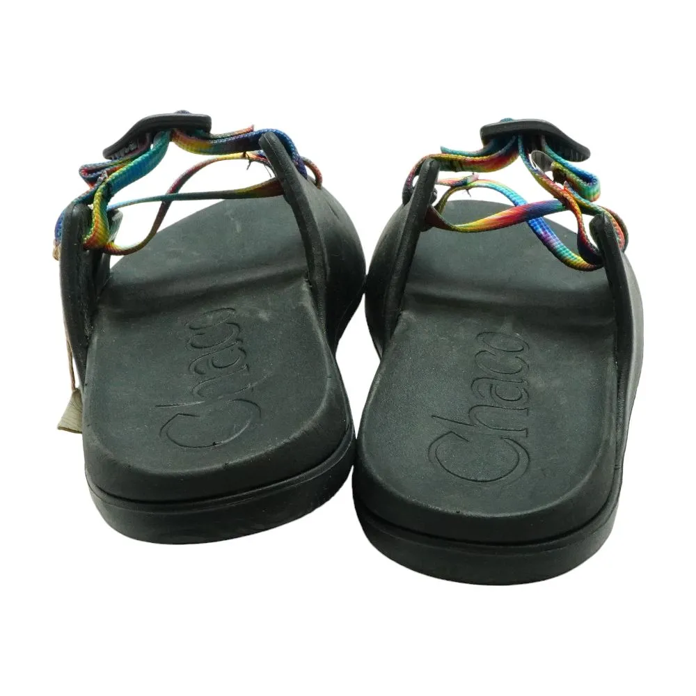 Black Tye Dye Rubber Chillos Slide
