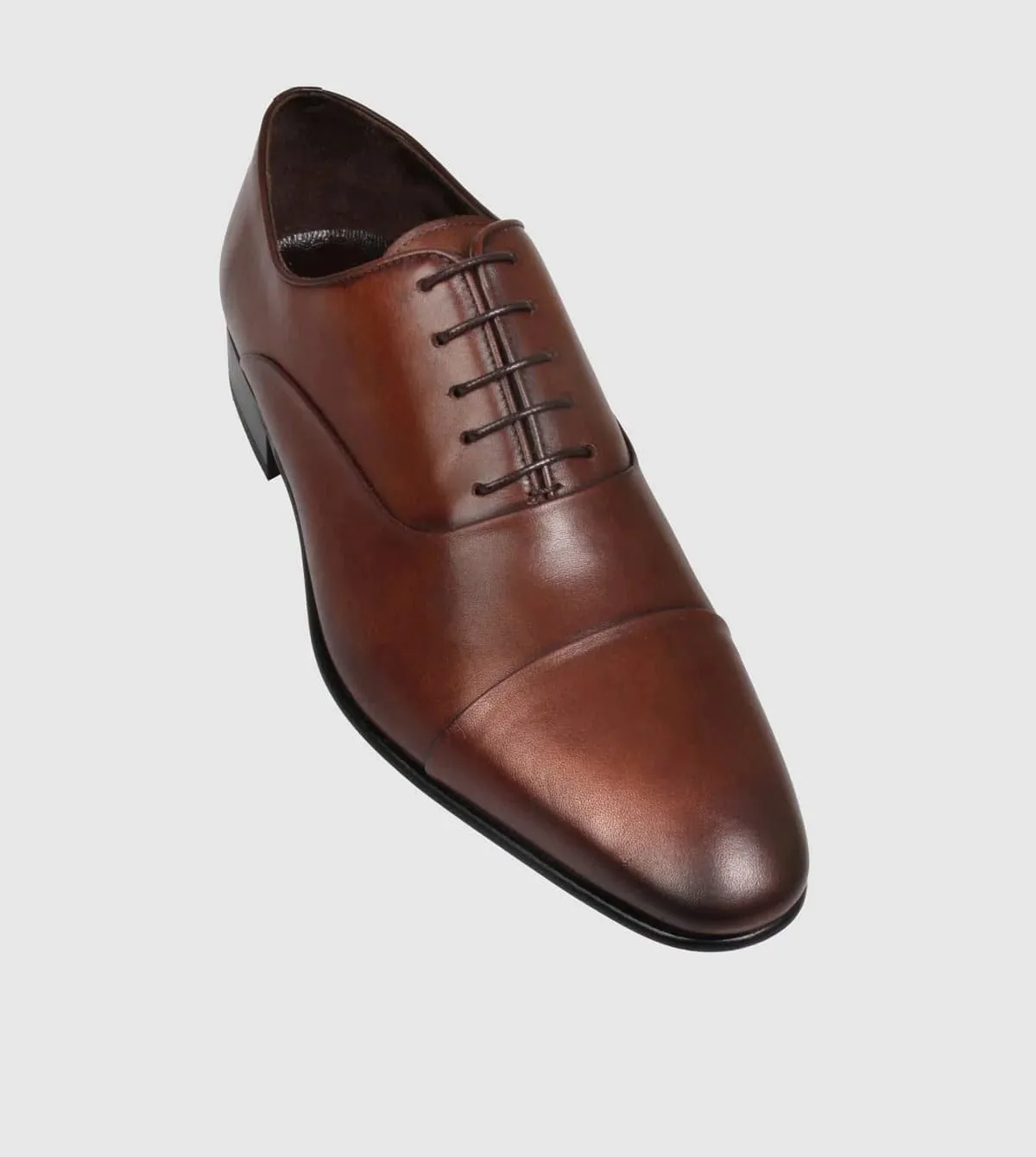 Brando Austin Mens Oxford Leather Shoe in Brown