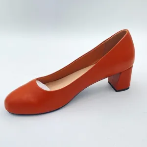 Brown Low Block Heels Round Toe Driving Styles Loafers Summer Pump Dress Shoes