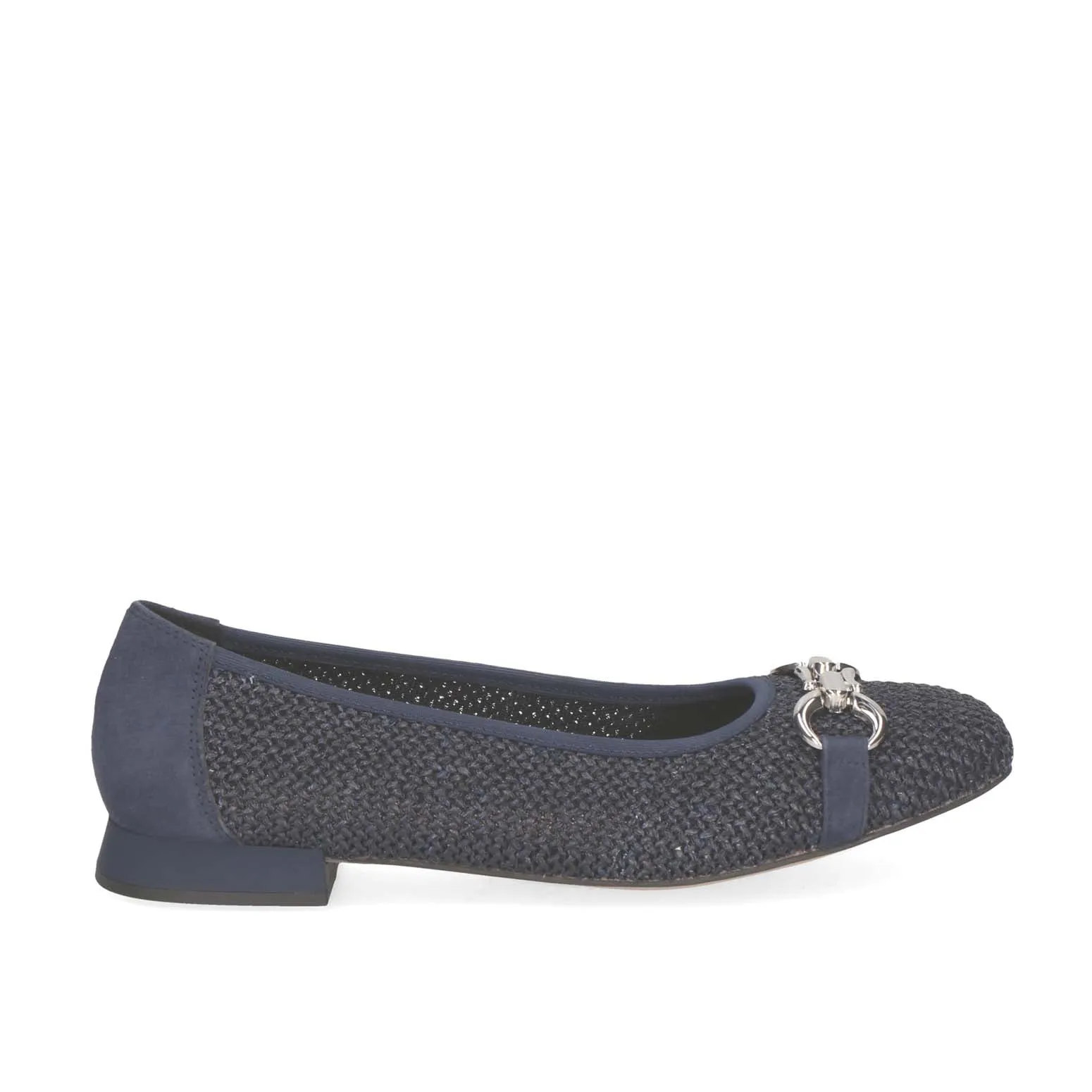 Caprice Classic Weave Pump Off Navy Comb