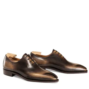 Casanova Calf Leather Old Black Shoes