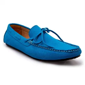 Casualist Lace Leather Loafer Suede Feel Goood Blue