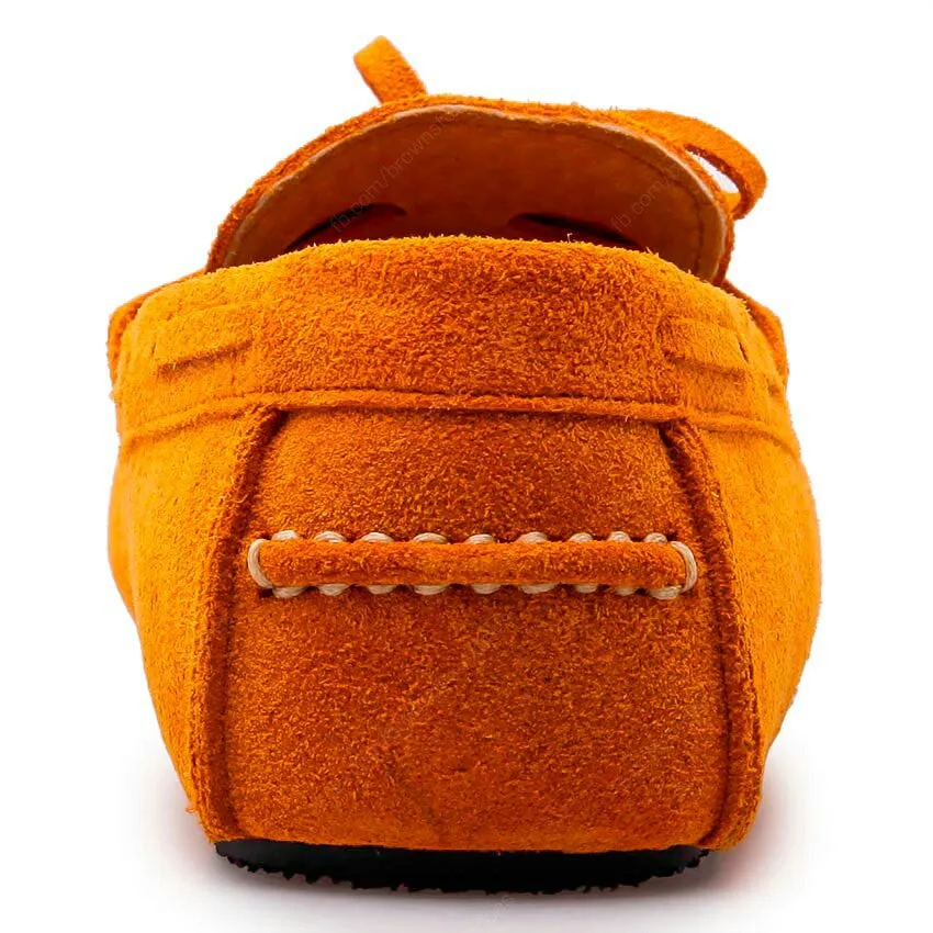 Casualist Lace Leather Loafer Suede Mustard