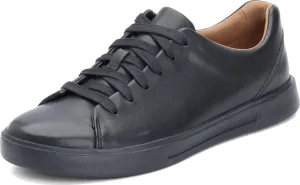 Clarks Men's Un Costa Lace Sneaker, Black/Black Leather, 9.5