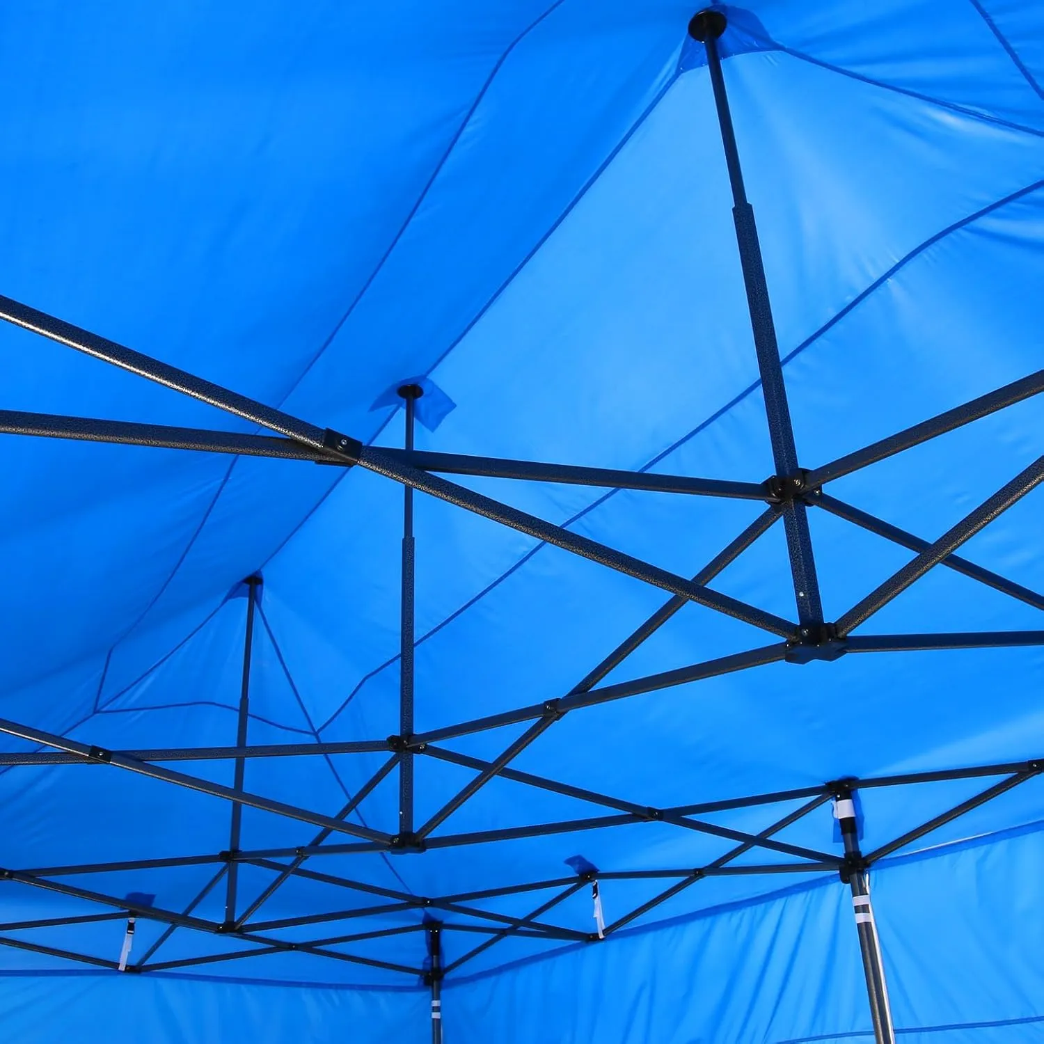 COBIZI 10x20 Pop Up Canopy Without Sidewall,Heavy Duty Canopy UPF 50  All Season Wind Waterproof Commercial Outdoor Wedding Party Tents for Parties Canopy Gazebo with Roller Bag(10 x 20 ft Blue)