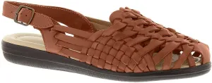 Comfortiva womens Slingback Sneaker, Rust Tan, 5 US