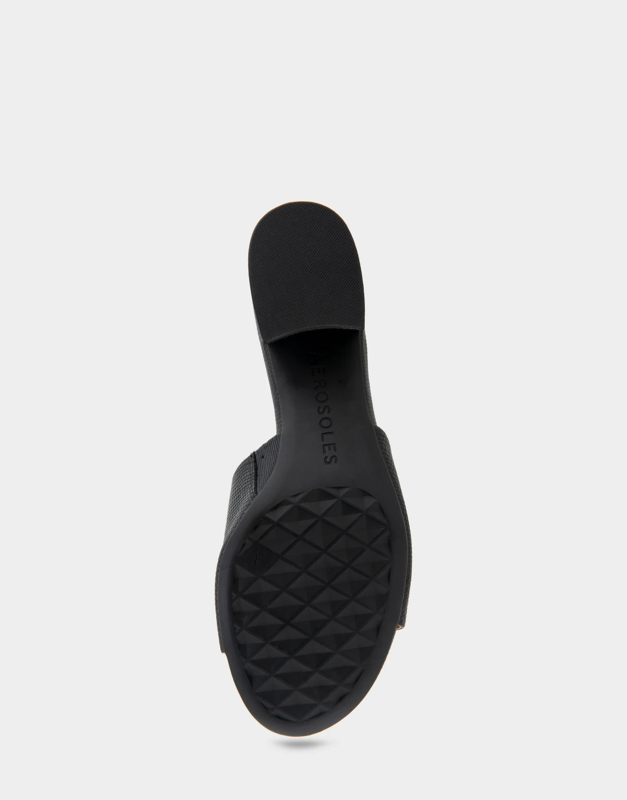 Como Black Lizard Embossed Faux Leather
