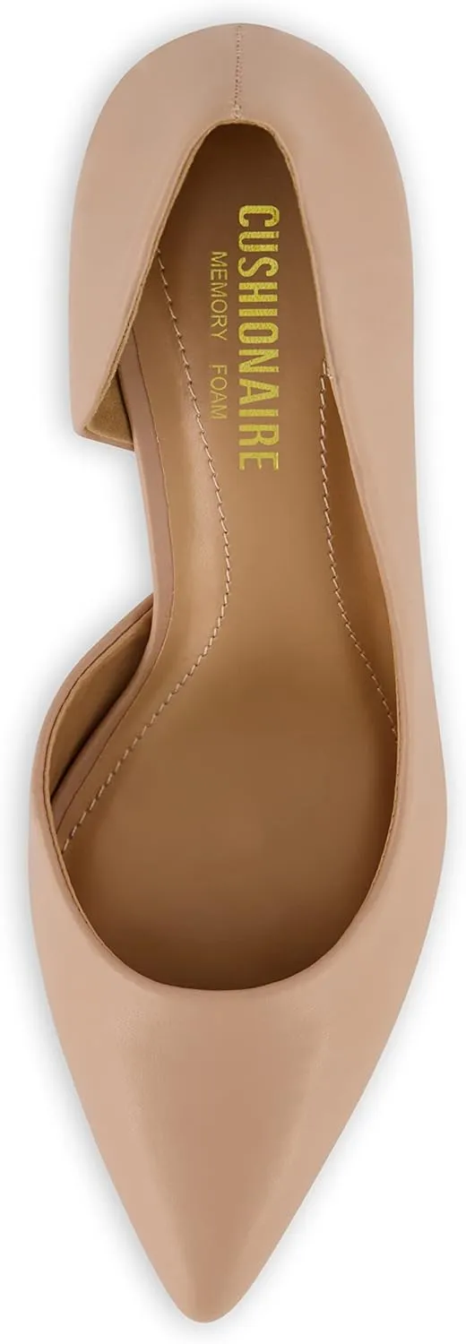 CUSHIONAIRE Women's Parma Dress Pump  Memory Foam, Wide Widths Available