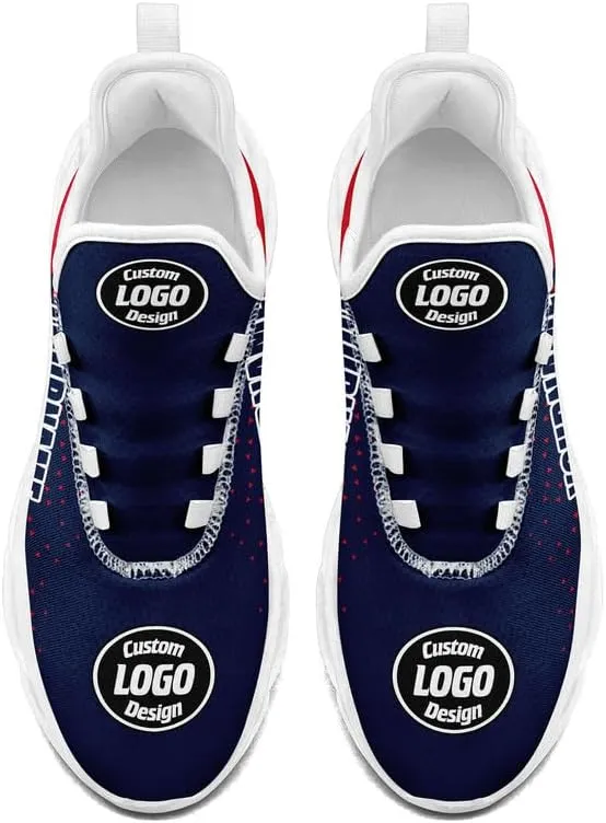 Custom Running Shoes for Men Women Print Team Company Logo Name Number Sneaker Personalized Gift Unisex Baseball Tennis Shoes
