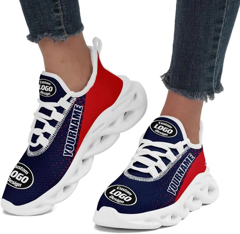 Custom Running Shoes for Men Women Print Team Company Logo Name Number Sneaker Personalized Gift Unisex Baseball Tennis Shoes