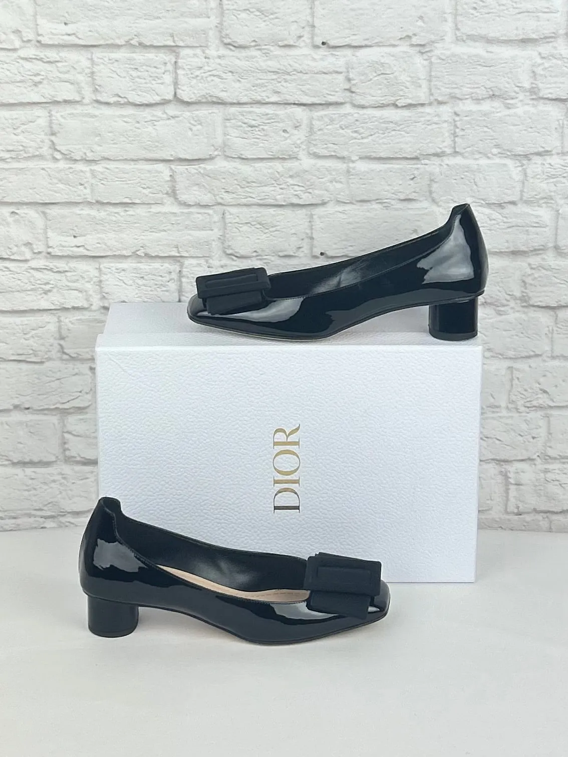 Dior Idylle Pumps, Size 35.5, Black