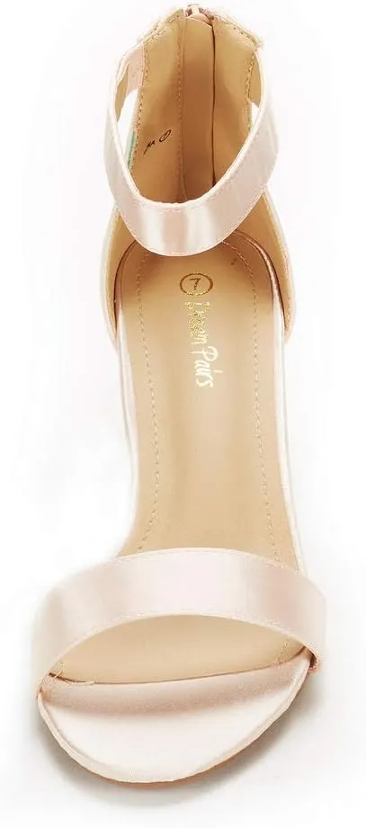 DREAM PAIRS Women's Fiona Fashion Stilettos Open Toe Pump Heeled Sandals