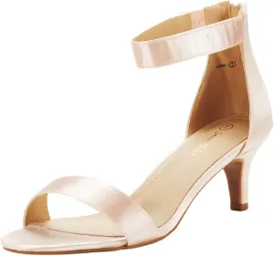 DREAM PAIRS Women's Fiona Fashion Stilettos Open Toe Pump Heeled Sandals
