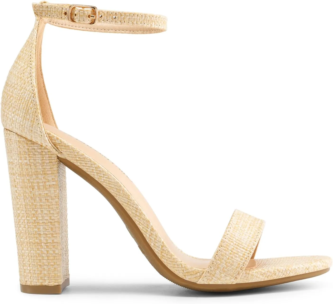 DREAM PAIRS Women's Hi-Chunk High Heel Pump Sandals