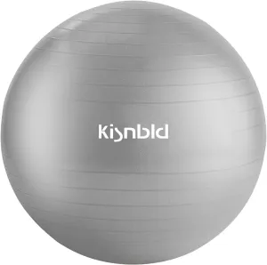 Exercise Ball, Extra Thick Yoga Ball for Workout Pregnancy Stability, Heavy Duty Fitness Ball Chair for Office, Home & Gym-(26in,Gray)