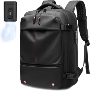 Ezyvac Backpack, Ezyvac Backpack with Vacuum Compression, 2025 Upgraded 60l Expandable Bag with Vacuum Compression (Classic-Black)