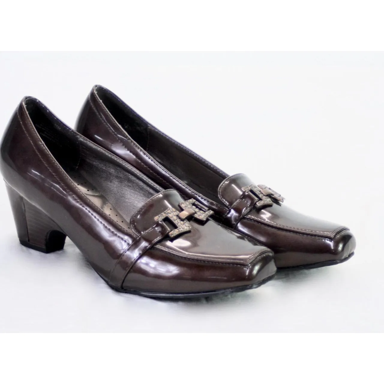 Fashion Tradition Women's Slip On Pumps Brown  11