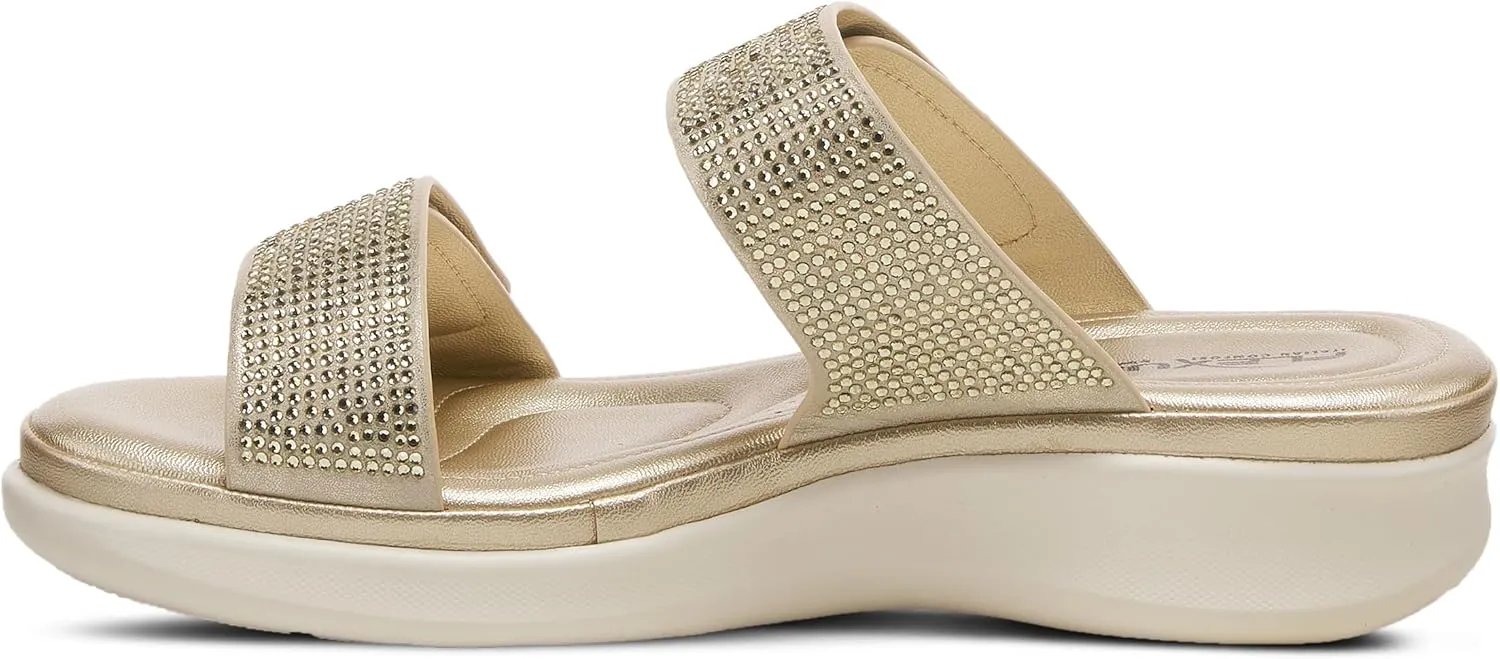 Flexus Women's Bling Slide Sandal