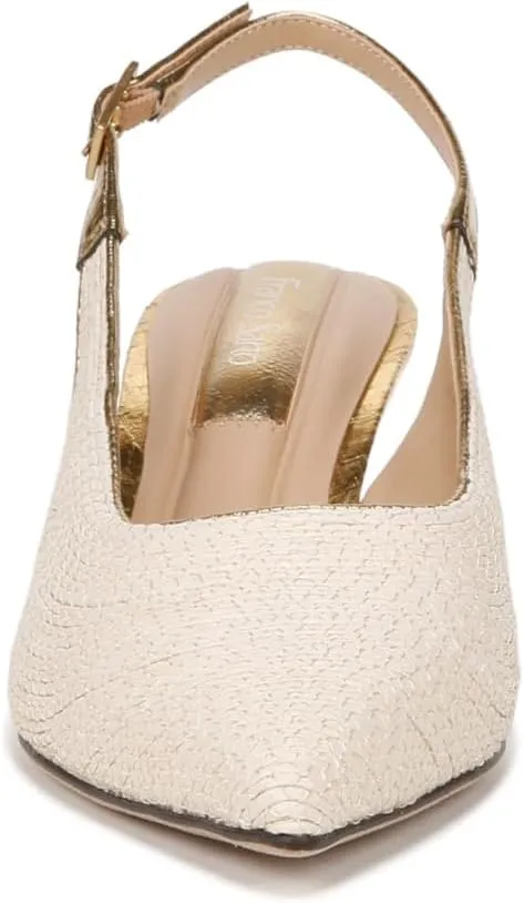 Franco Sarto Women's Tessa Pointed Toe Slingback Wedge Pump