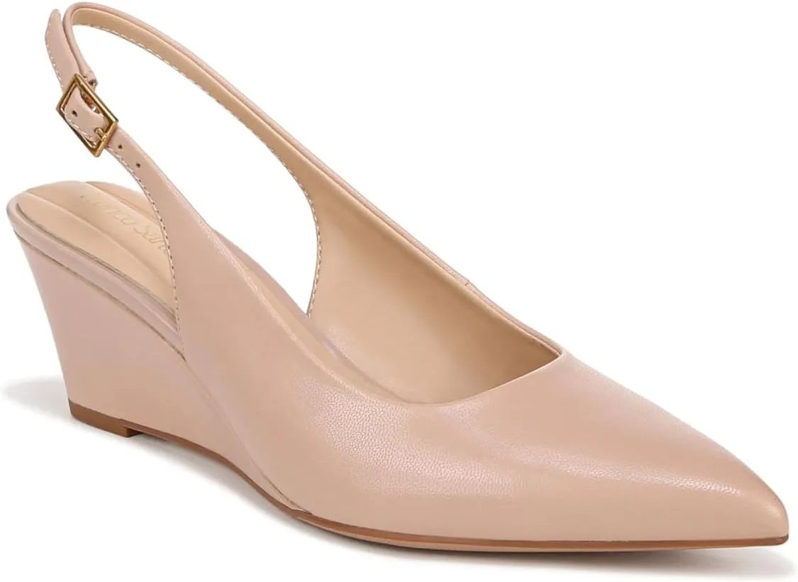 Franco Sarto Women's Tessa Pointed Toe Slingback Wedge Pump