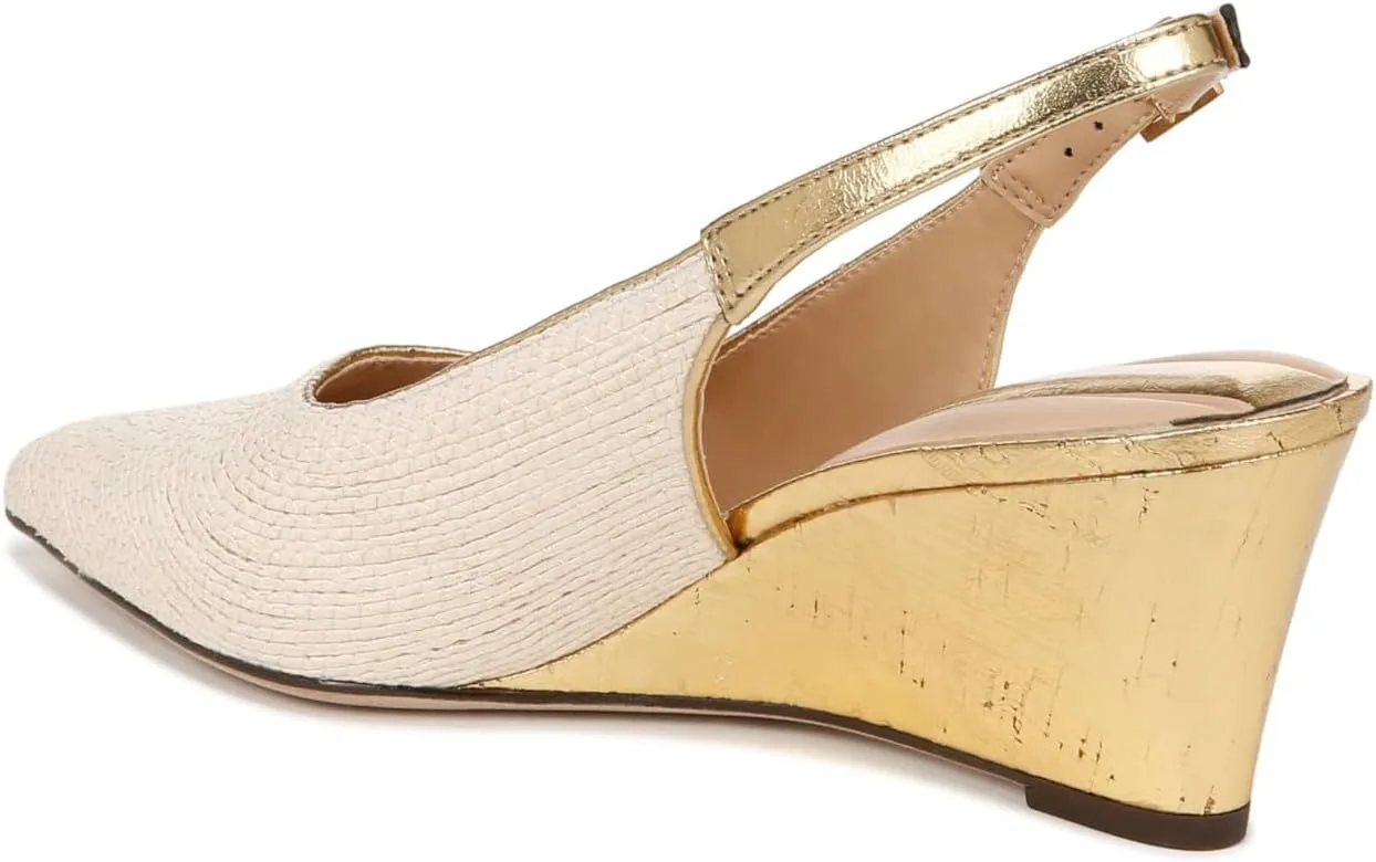 Franco Sarto Women's Tessa Pointed Toe Slingback Wedge Pump
