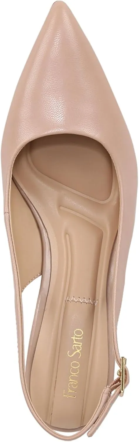 Franco Sarto Women's Tessa Pointed Toe Slingback Wedge Pump