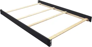 Full-Size Conversion Kit Bed Rails #0050 for Delta Children Convertible Cribs - Solid Wood Rail - Toddler and Adult Bed Rail for Full-Size Beds - Essential Nursery and Baby Furniture (Black - 001)