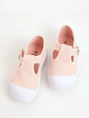 Girls Buckle Pump Shoe - Pink
