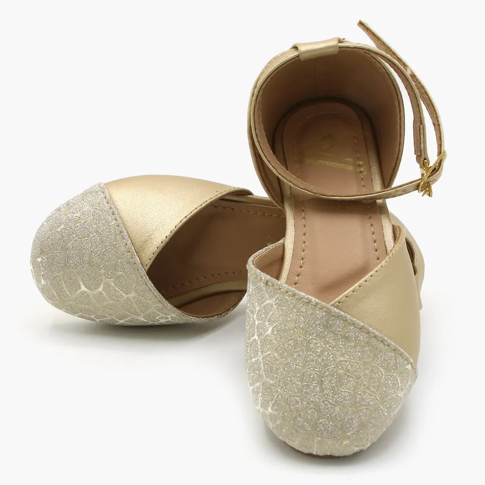 Girls Sandal - Golden